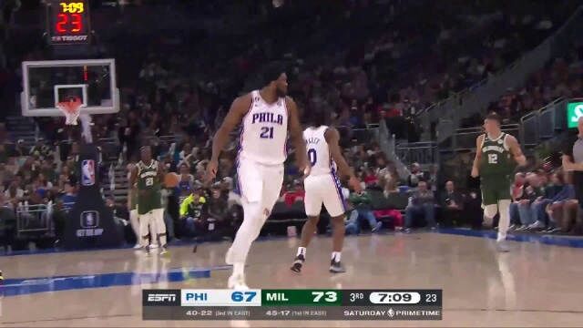 2023.3.5NBA全场录像回放 76人vs雄鹿
