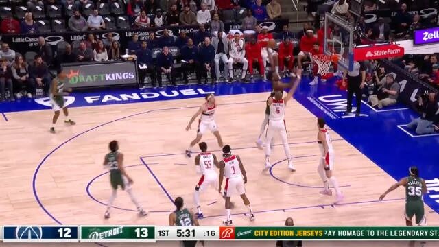 2023.3.8NBA录像回放高清 奇才vs活塞