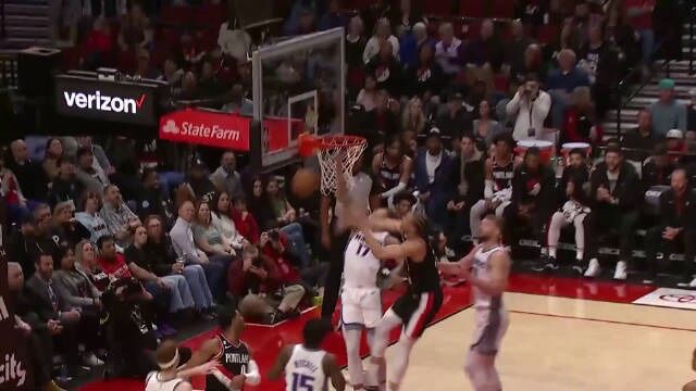 2023.4.1NBA录像回放高清 国王vs开拓者