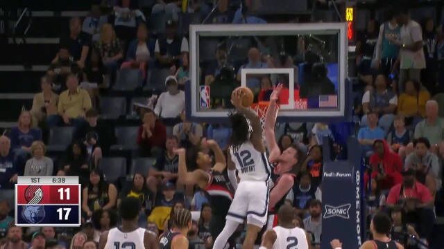 2023.4.5NBA全场录像回放 开拓者vs灰熊