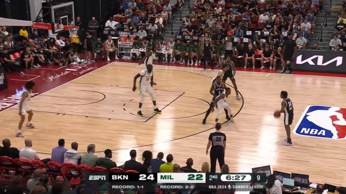 2023.7.12NBA全场录像回放 篮网vs雄鹿